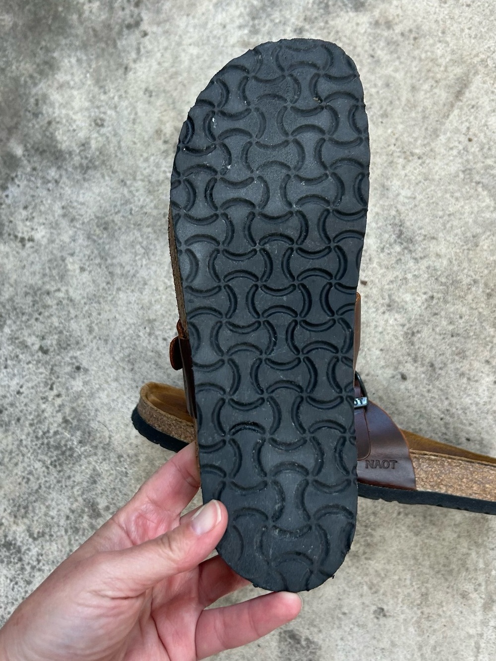 Naot Tahoe Buffalo Leather Sandals, size 40 - Picture 4 of 12